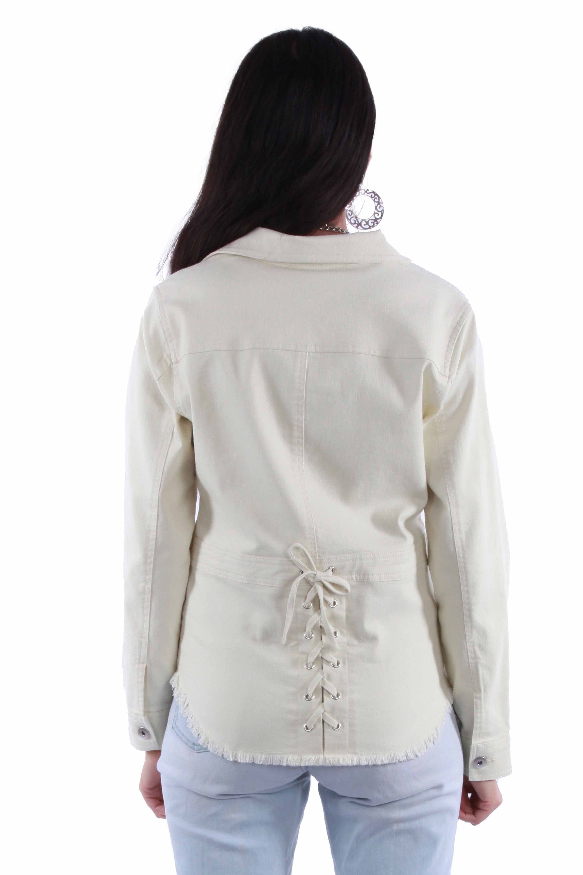 Zip Front Denim Jacket - HC913