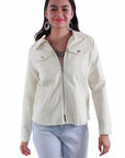 Zip Front Denim Jacket - HC913