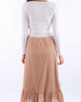 Lace Skirt W/ruffle Bottom - HC917