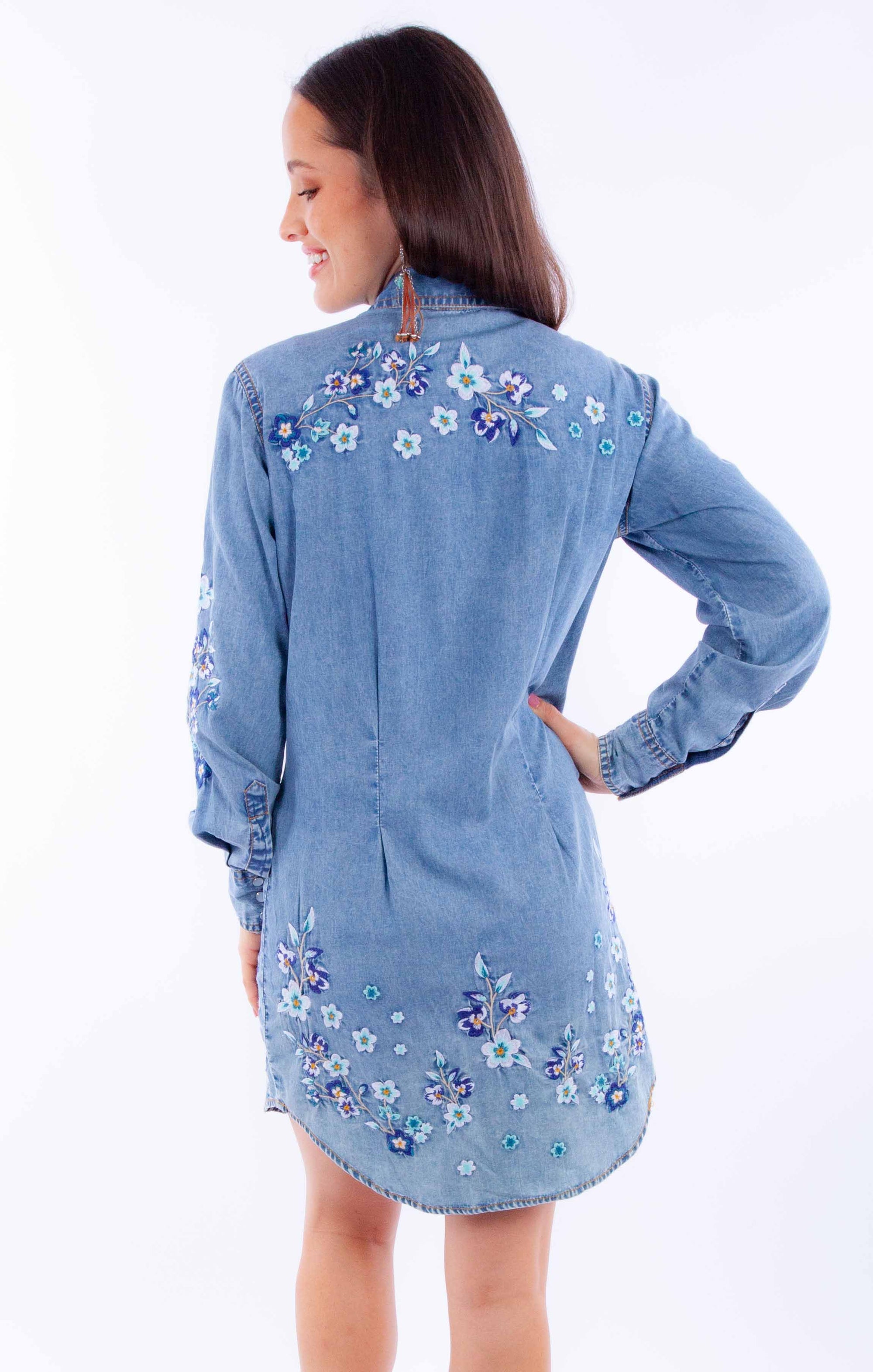 Floral Emb. Dress - HC931