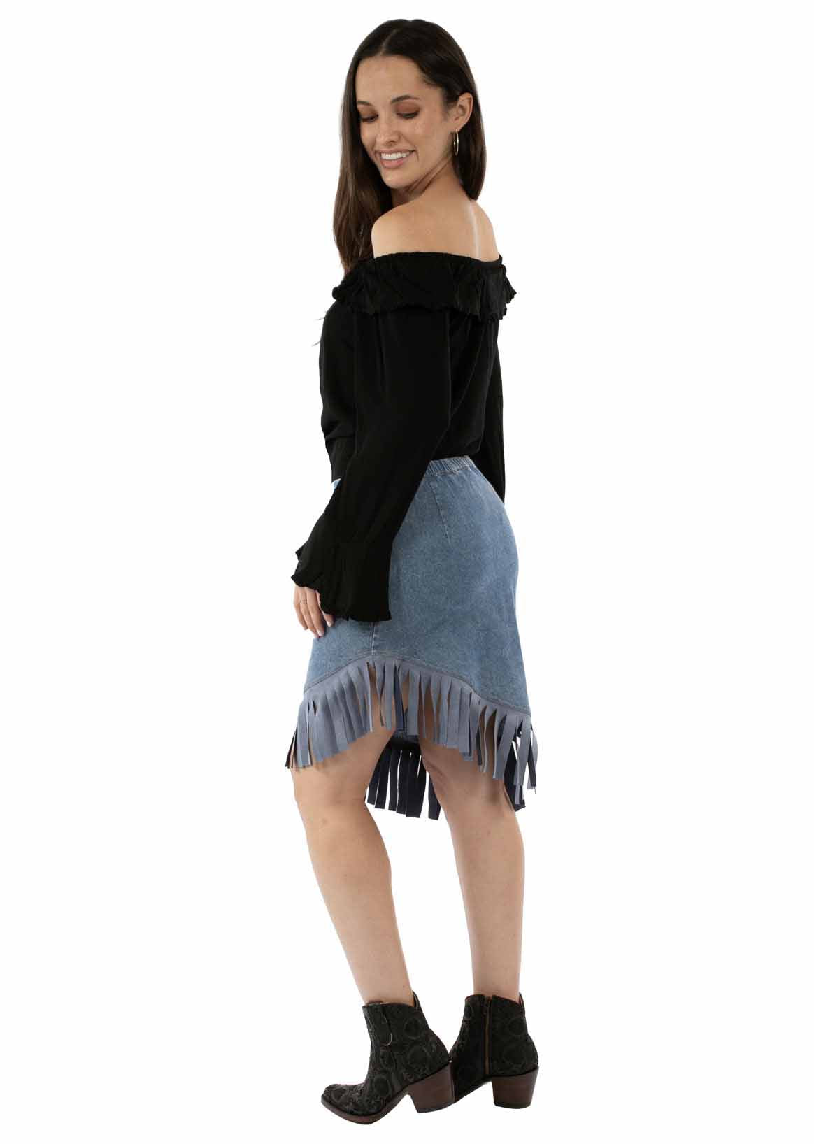 Fringe Trim Skirt - HC938