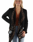 Waterfall Front Emb. Sweater - HC940