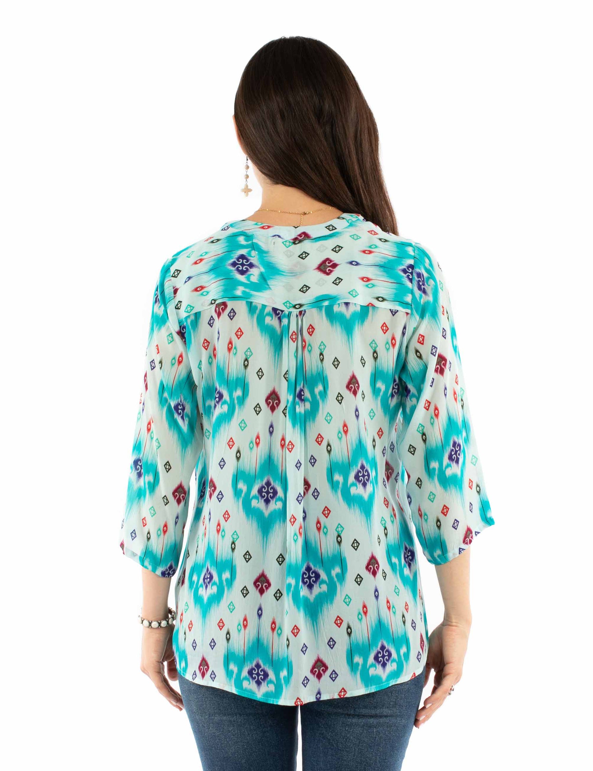 V-neck W/tassel Blouse - HC950