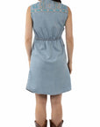 S/l Emb. Button Front Dress - HC955