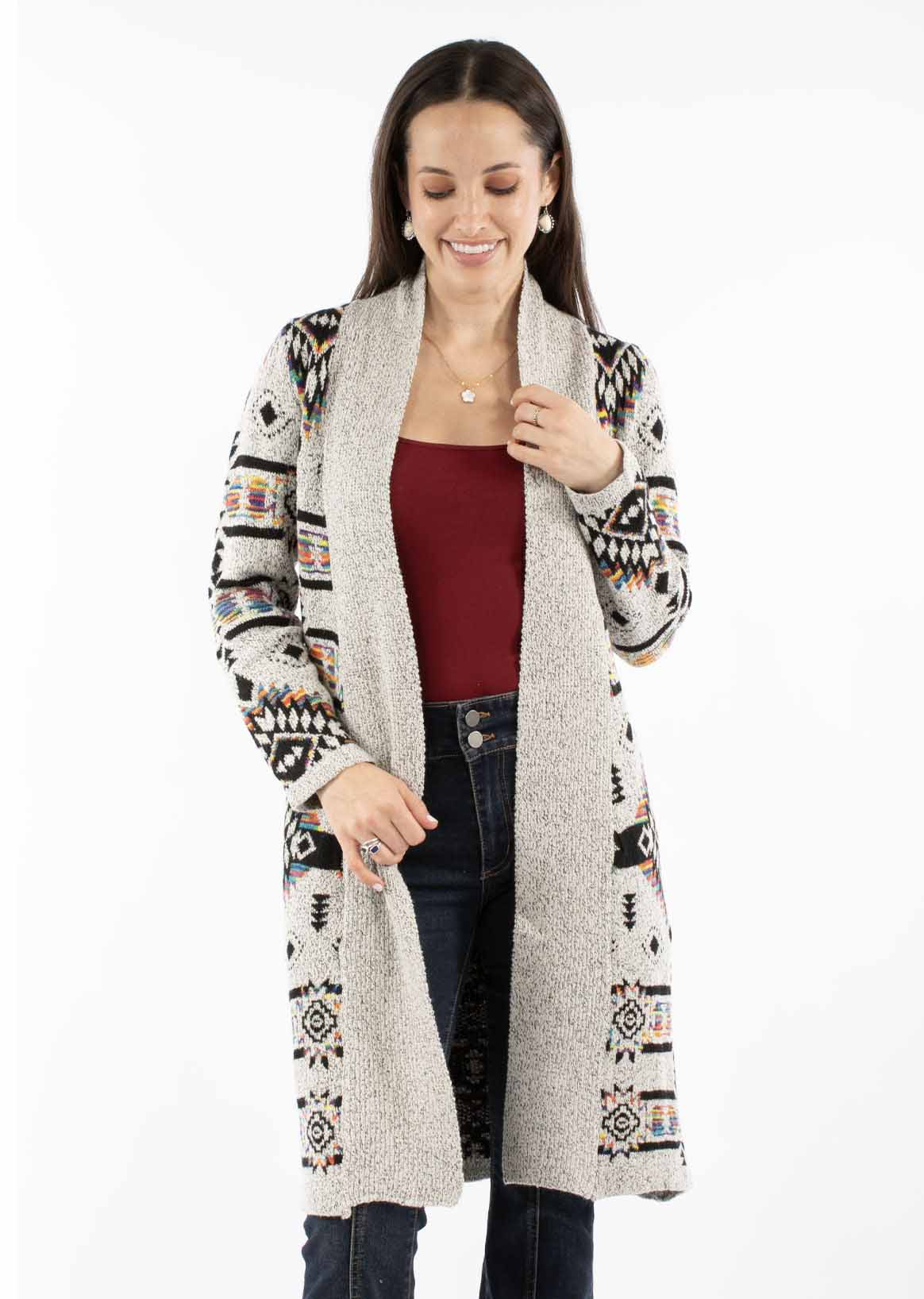 Open Front Duster Cardigan - HC971