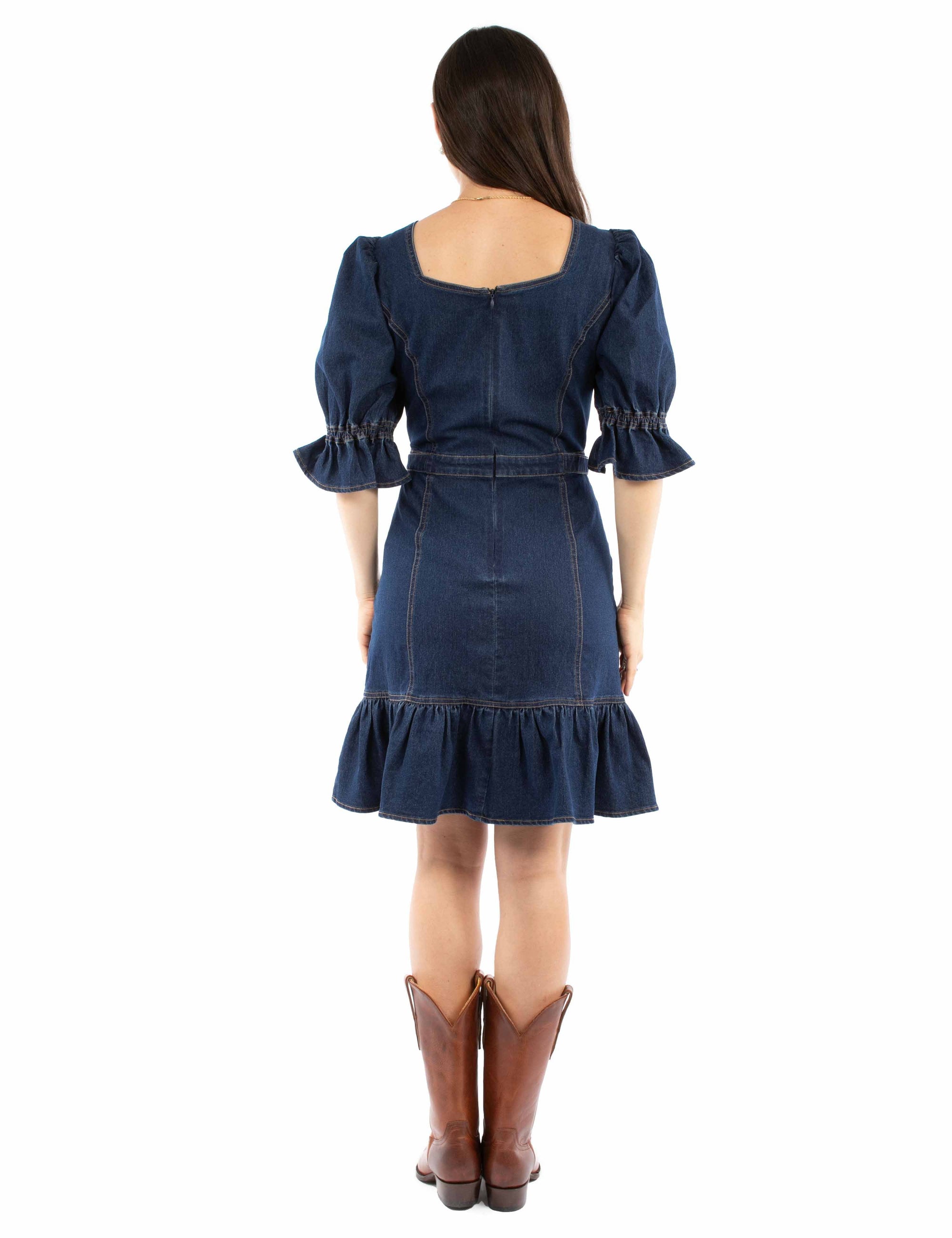 Denim Dress W/princess Seams - HC973
