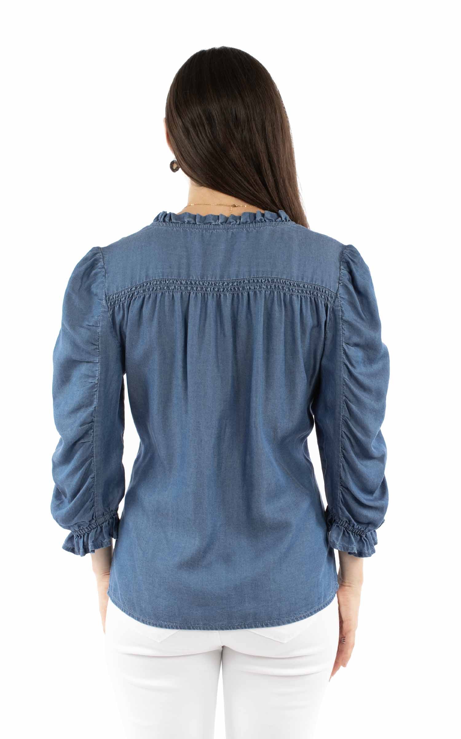 Button Front Blouse - HC974