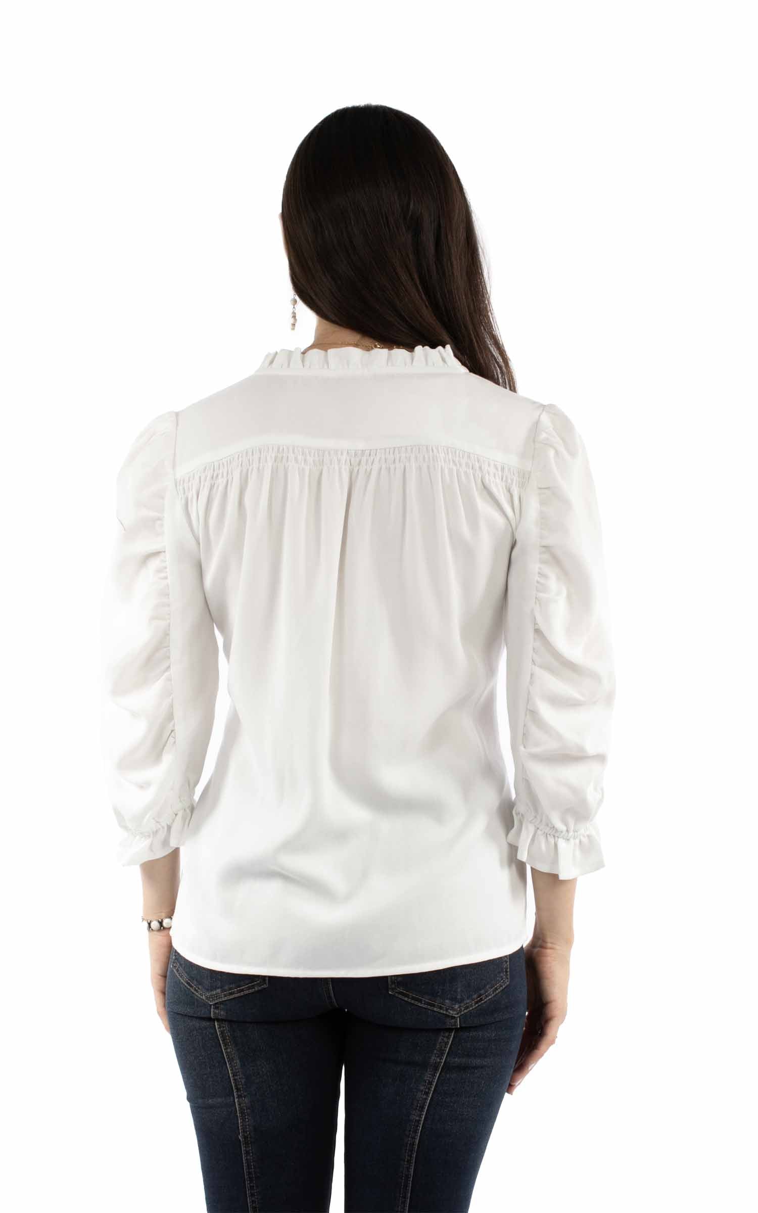 Button Front Blouse - HC974