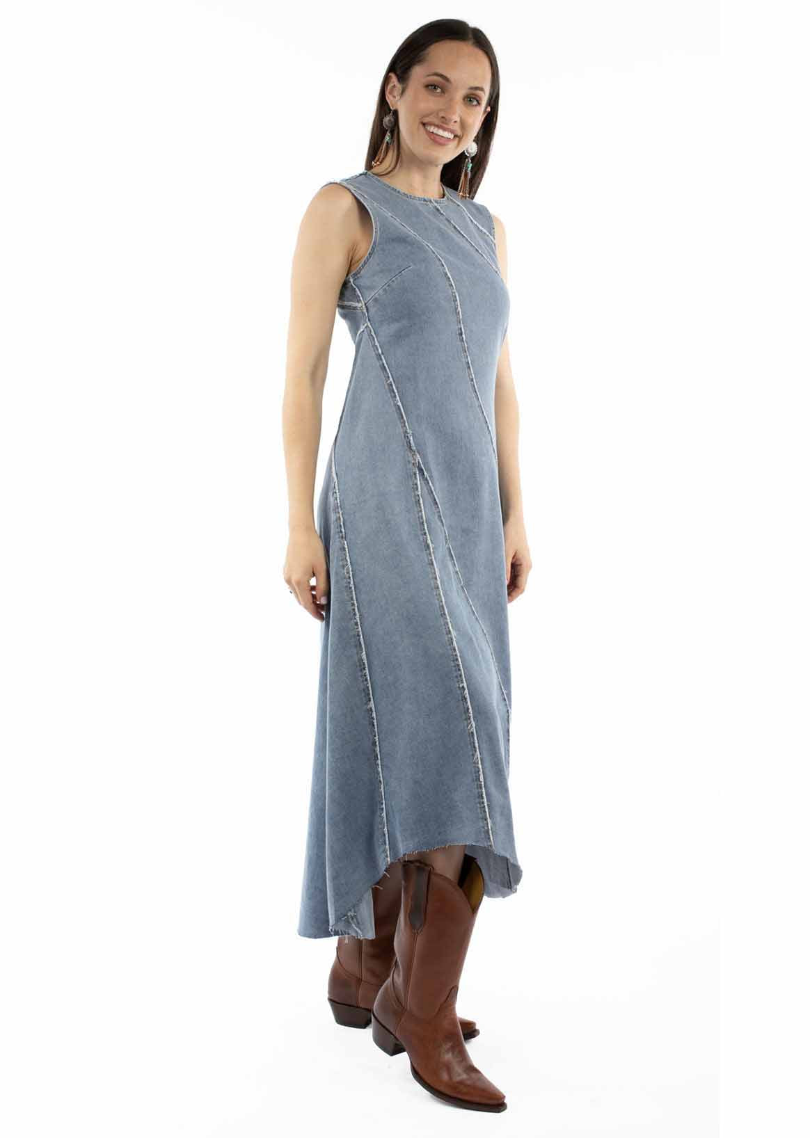 Long Denim Dress - HC978