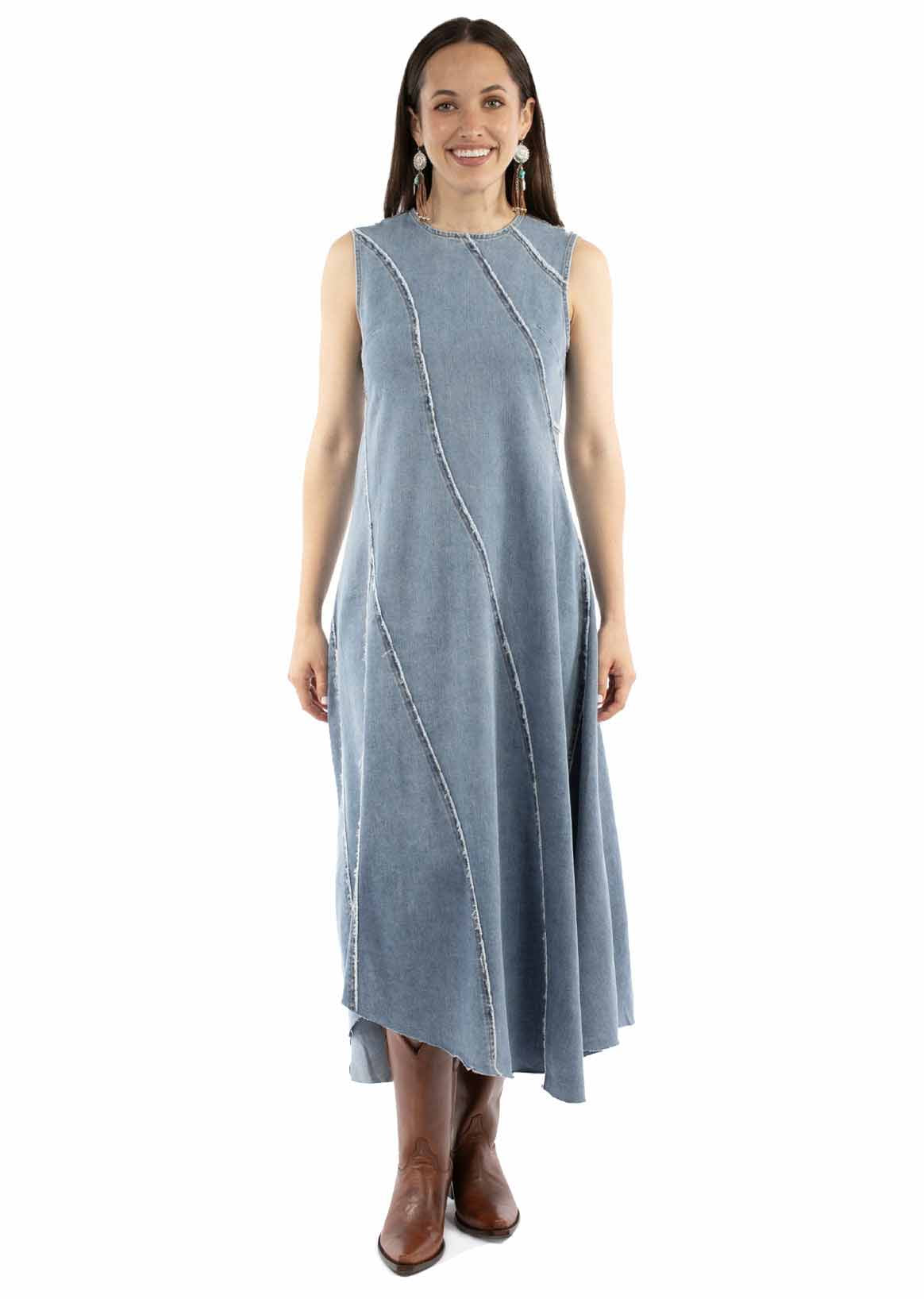 Long Denim Dress - HC978