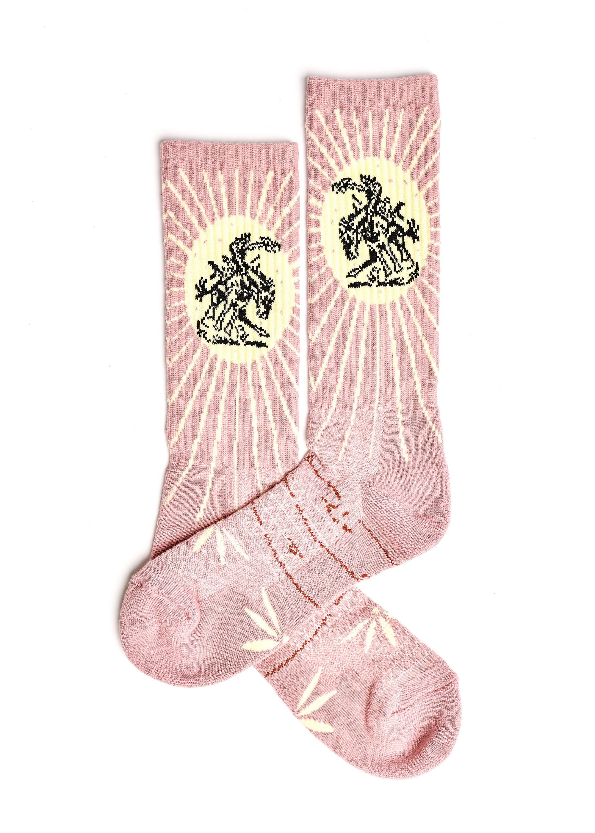 Fringe Bucking Dusty Pink Performance Socks
