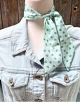 Green Western Skinny Mini Wild Rag Scarf / Cowgirl Necktie 