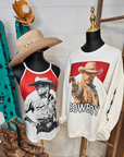 Baha Ranch Black White Cowboy Vintage Tank Top