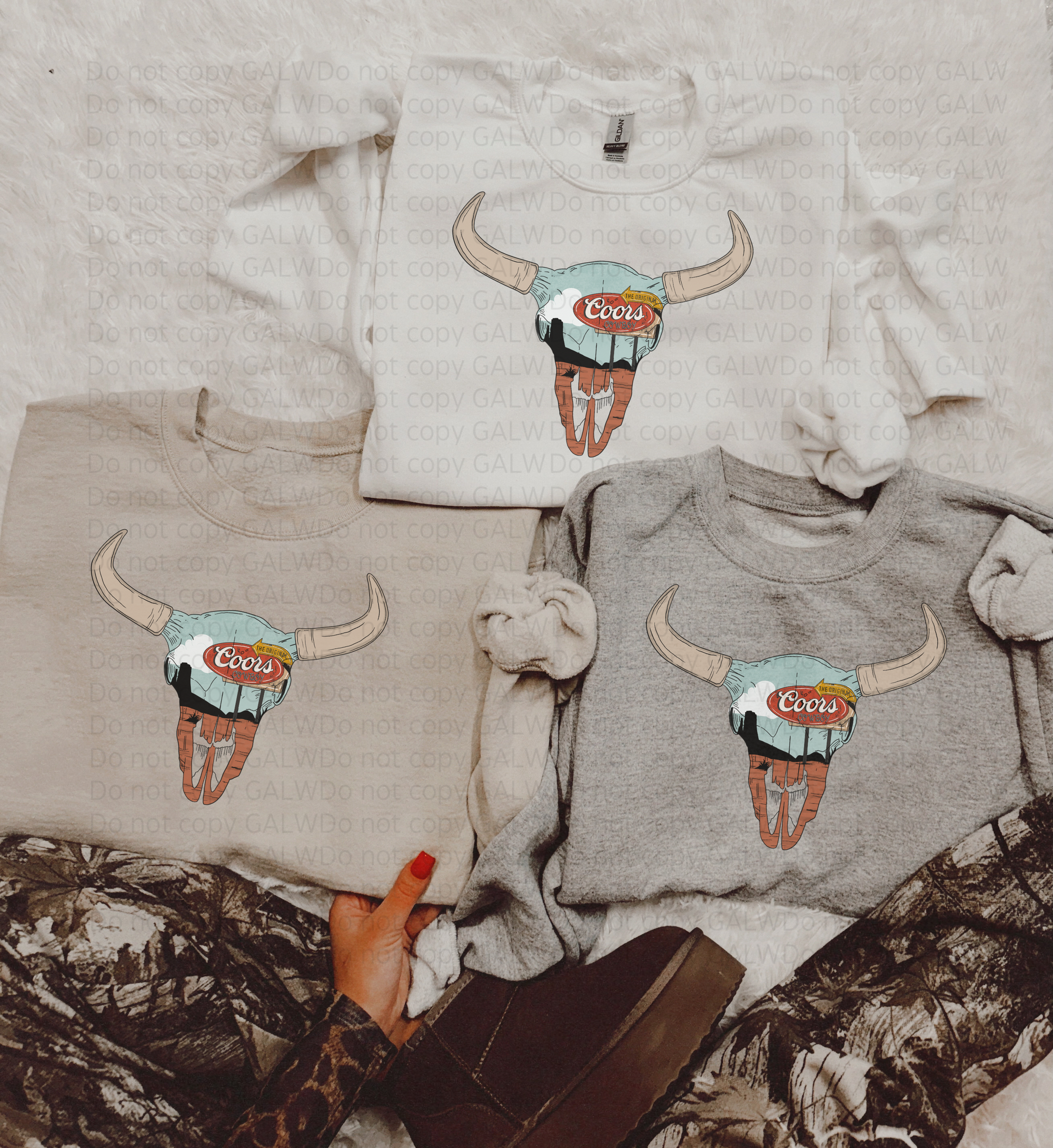 Beer skull tee &amp; sweatshirt