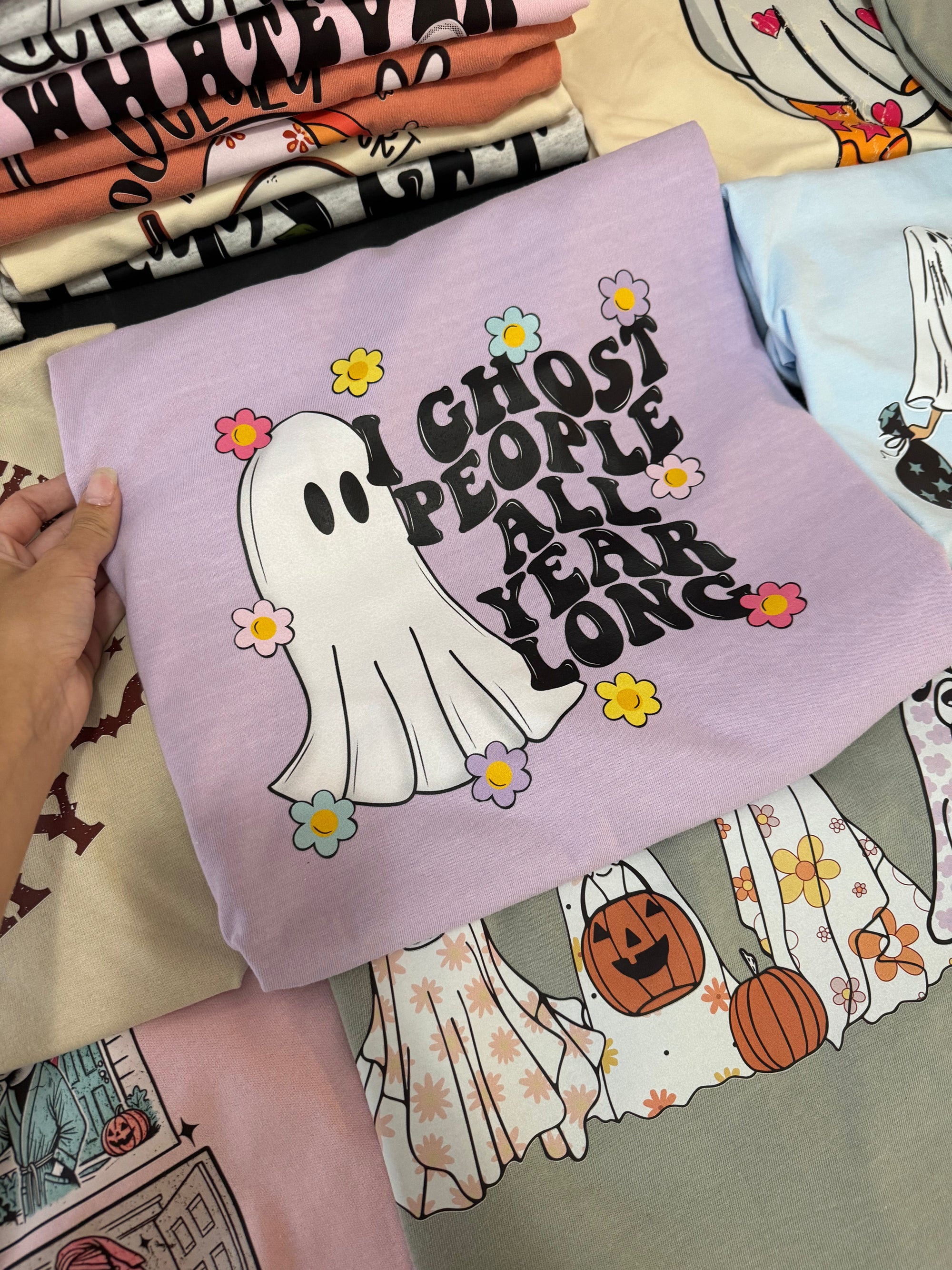 I ghost people all year around tee &amp; sweatshirt