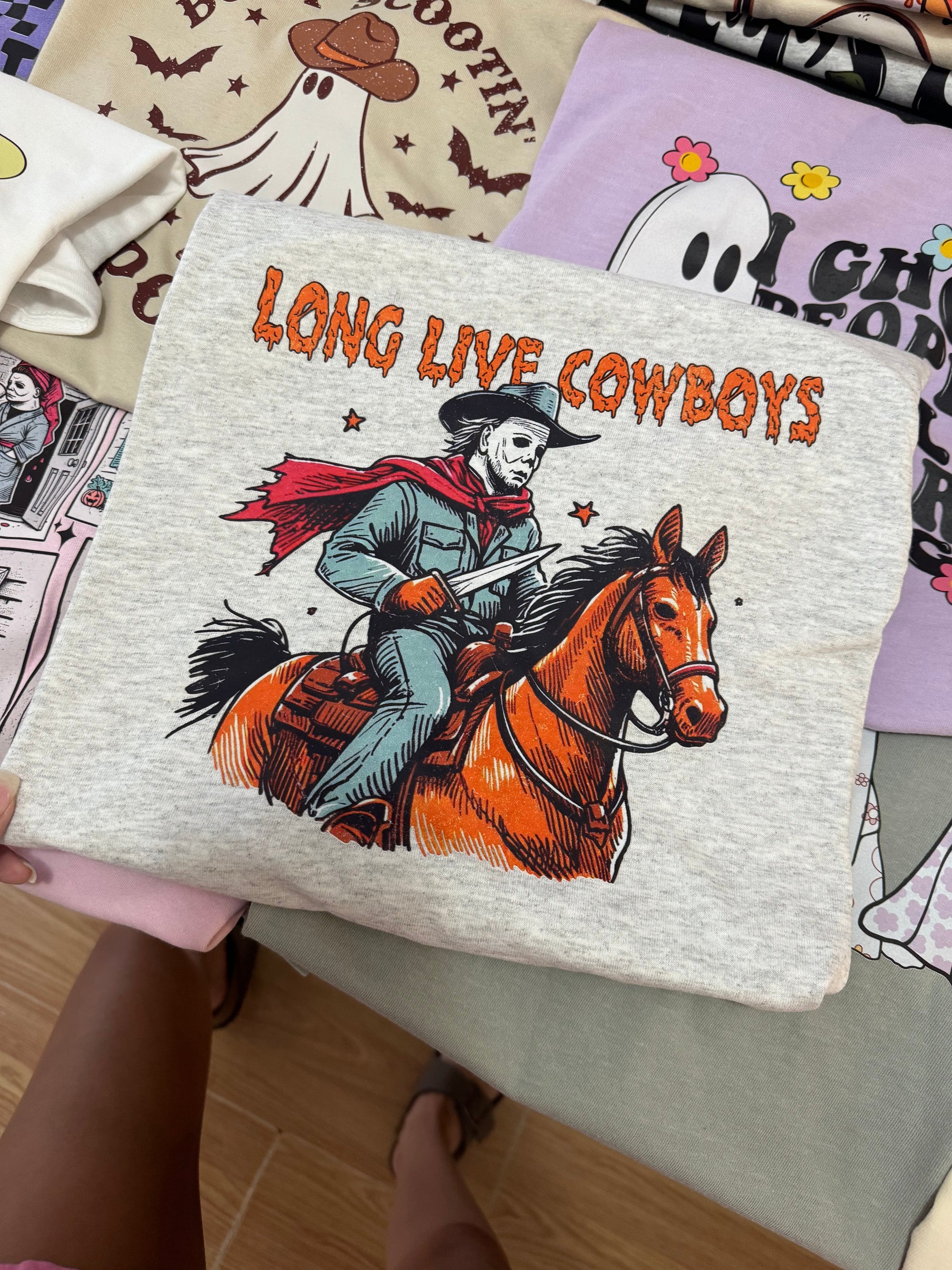Long live cowboys spooky tee &amp; sweatshirt