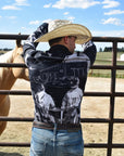 Sepia Cowboy Ranch Long Sleeve Button Up Arena Shirt