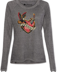 America Heart Tattoo graphic tee -clearance