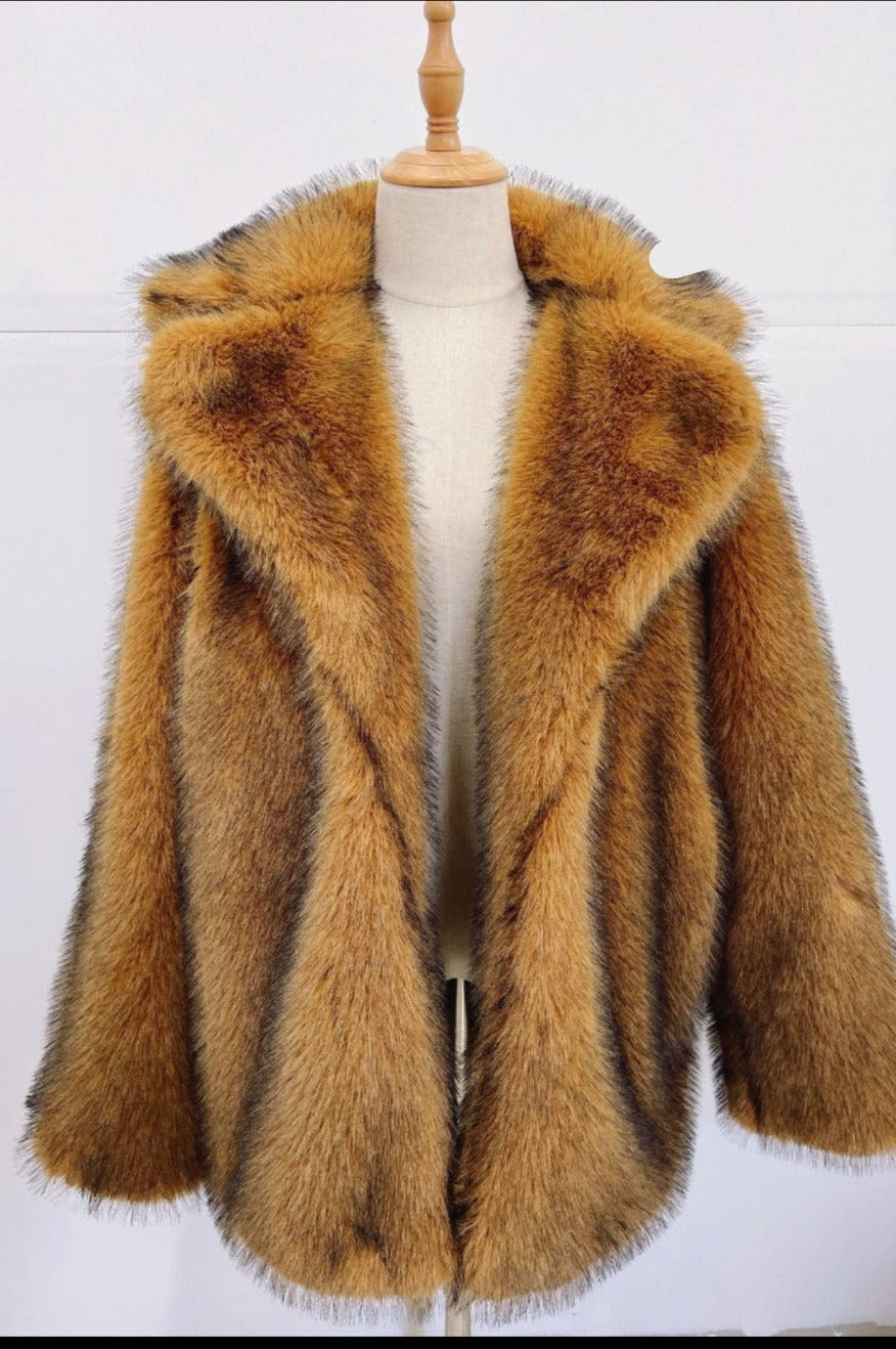 Mob Wife Faux Fur Coat