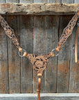 Light Oil Floral Whipstitch Triangle / Gladiator Breastcollar 