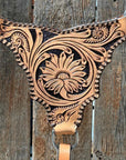 Light Oil Floral Whipstitch Triangle / Gladiator Breastcollar 