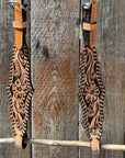 Light Oil Floral Whipstitch One Ear Headstall / Bridle 
