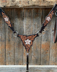 Triple Tone Floral Triangle / Gladiator Breastcollar 