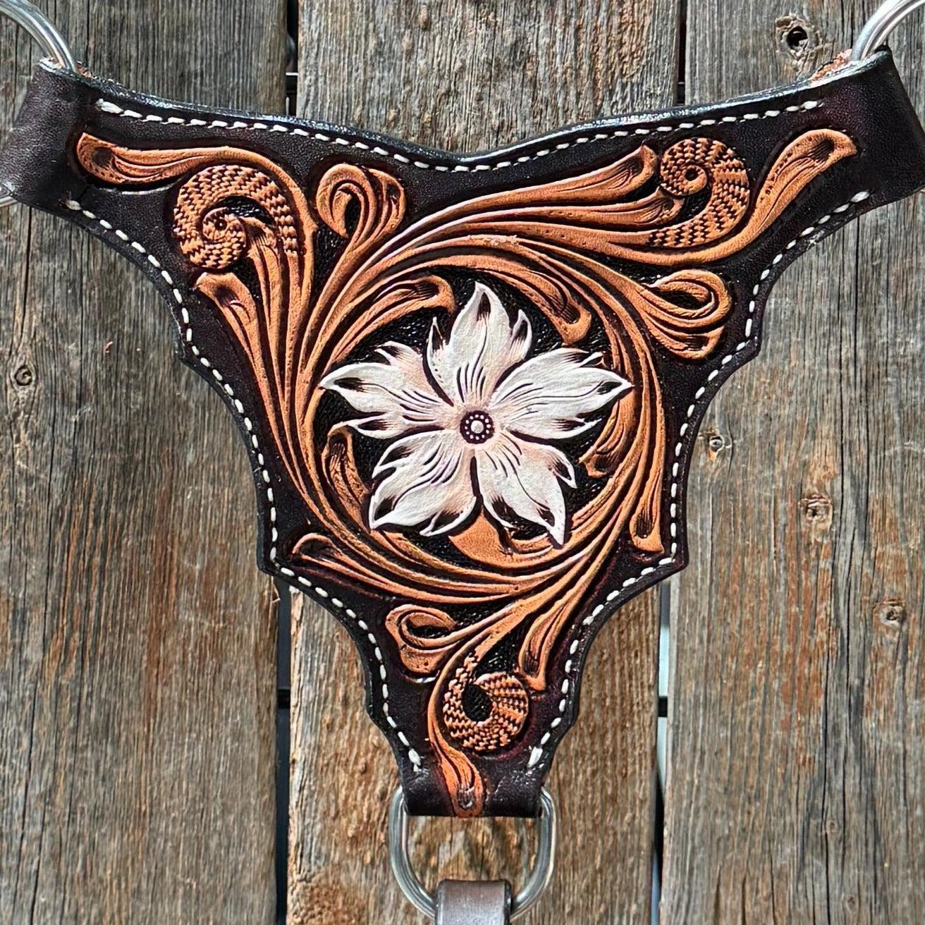 Triple Tone Floral Triangle / Gladiator Breastcollar 