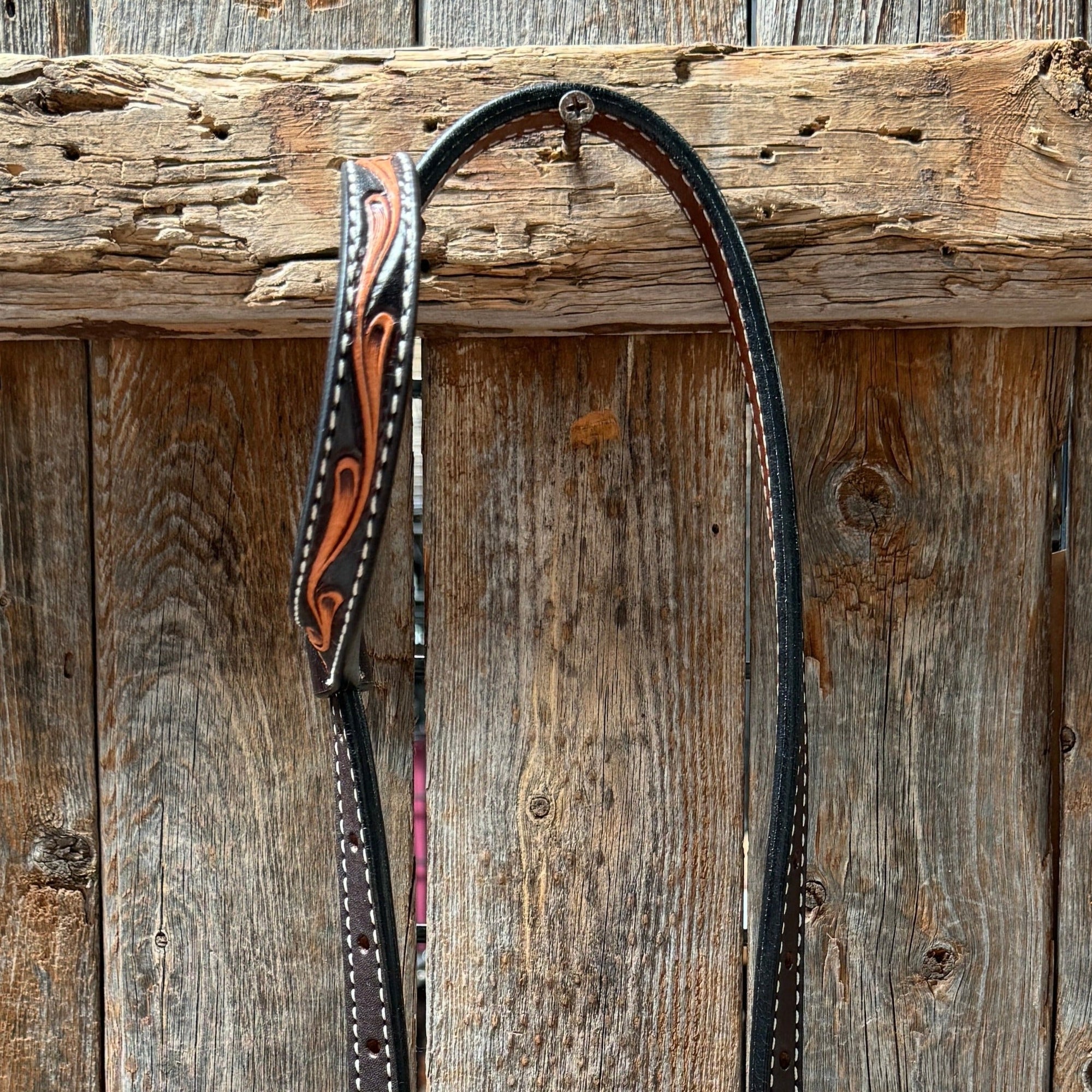 Triple Tone Floral One Ear Headstall / Bridle 