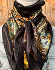 35X35" Golden Rod Paisley Wild Rag / Scarf WR3P
