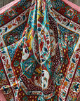 35X35" Pink Multi Pattern Wild Rag / Scarf WR1014