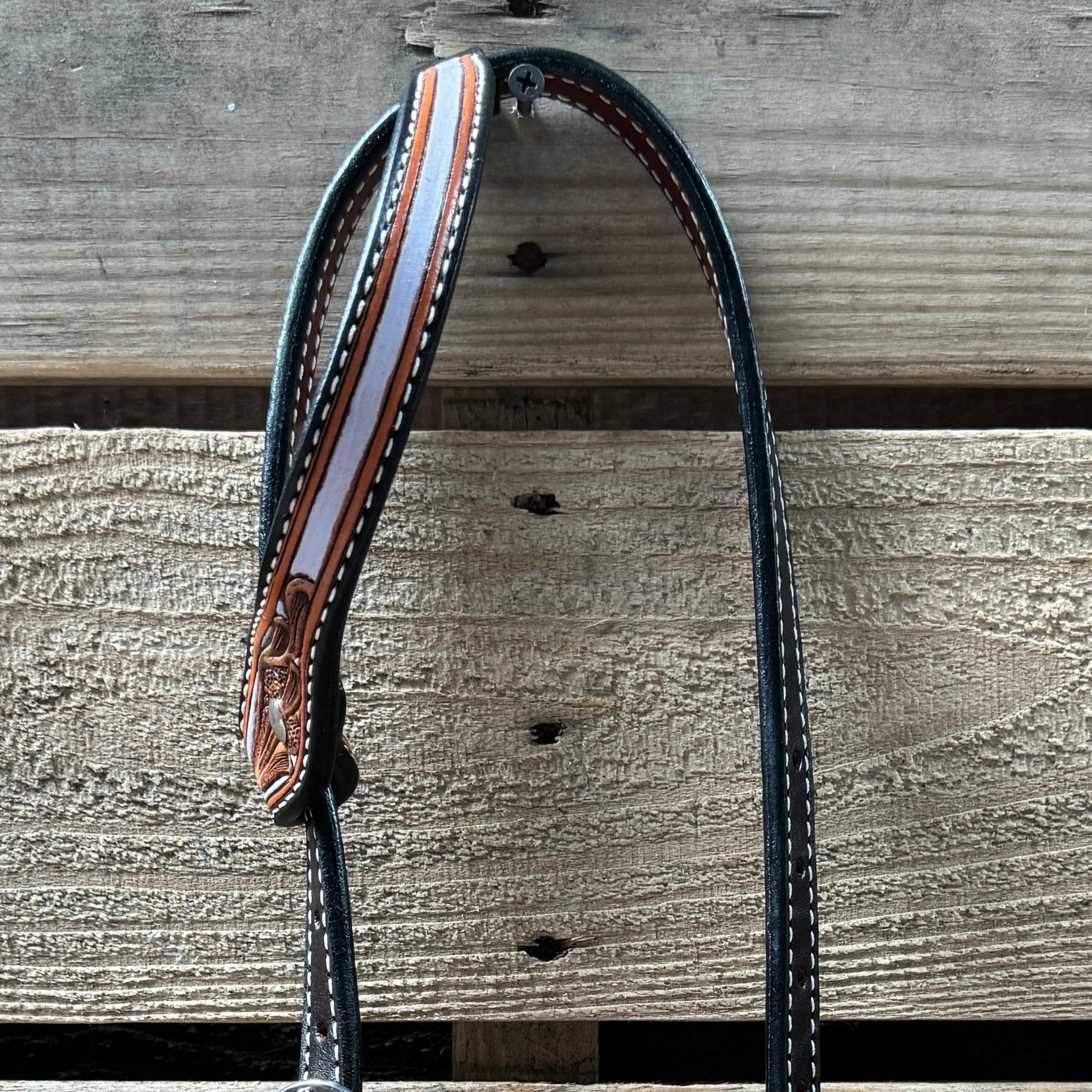 Hand Painted Floral One Ear Headstall / Bridle 