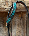 Multi Flower One Ear Headstall / Bridle 