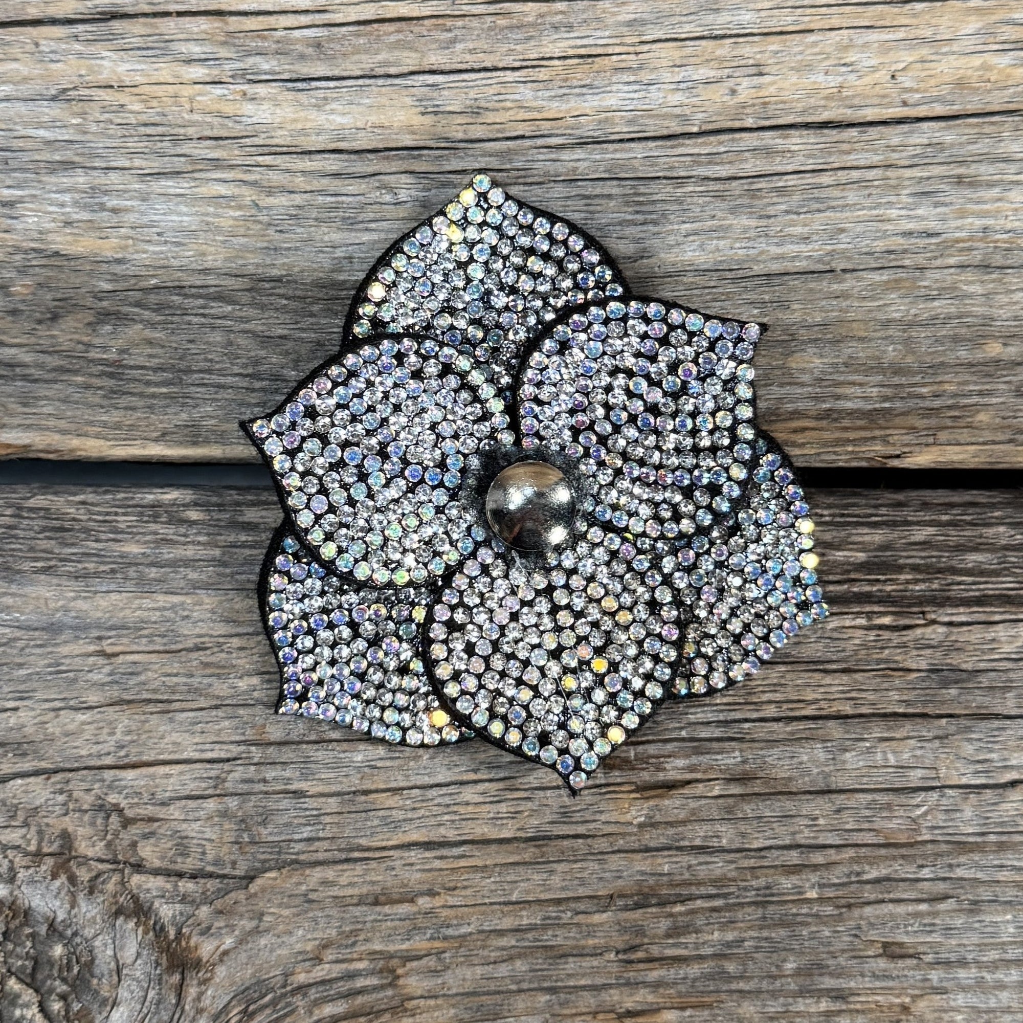 Elegant Flower Rhinestone Rosette