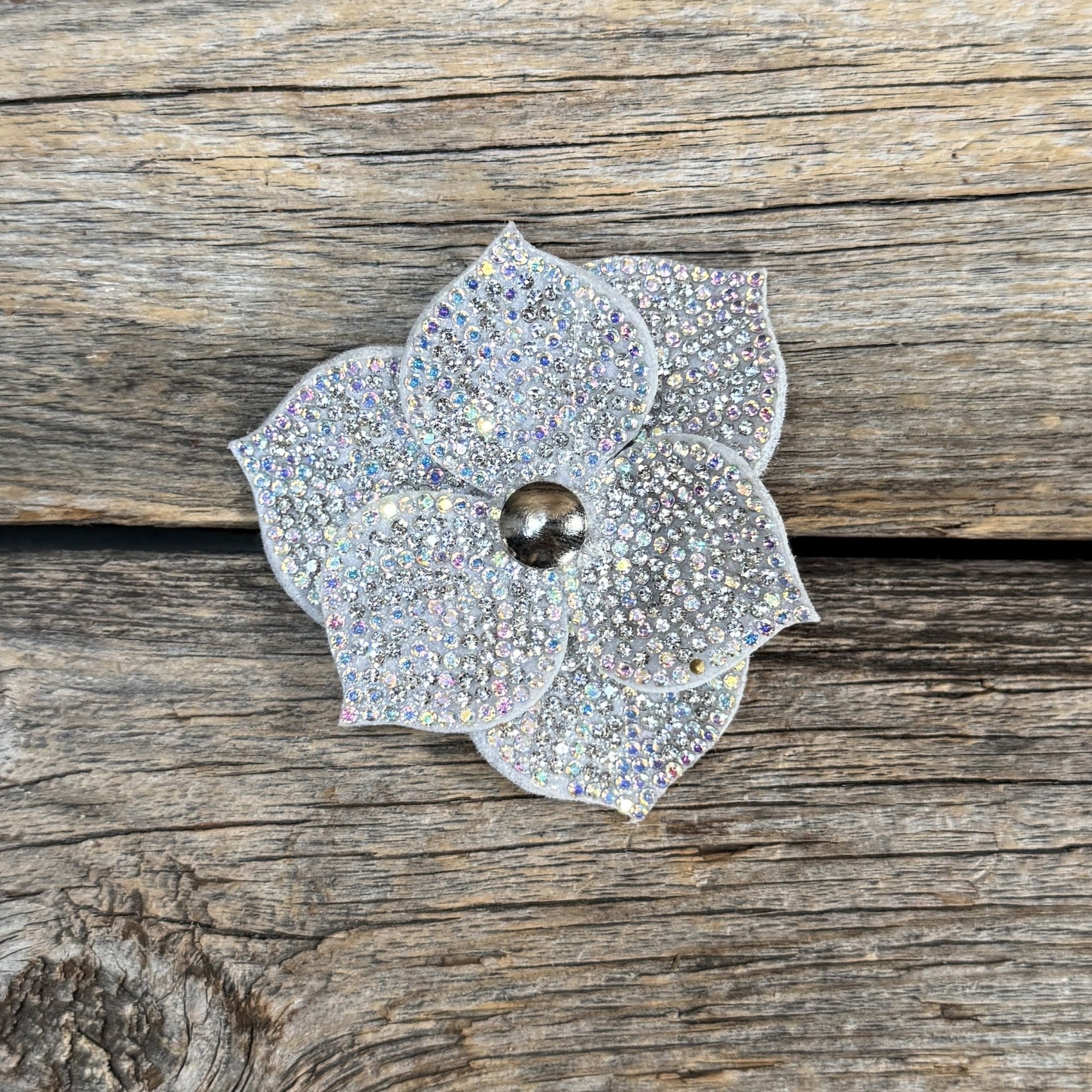 Elegant Flower Rhinestone Rosette