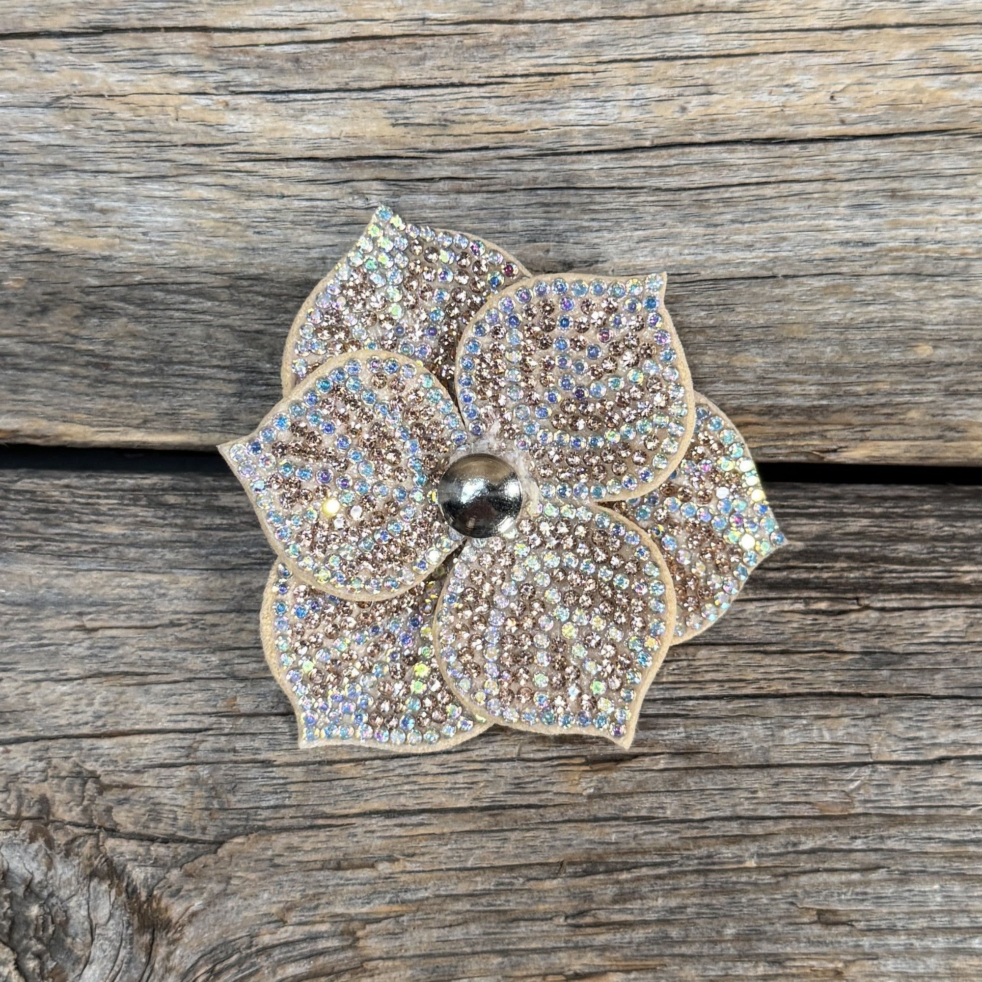 Elegant Flower Rhinestone Rosette