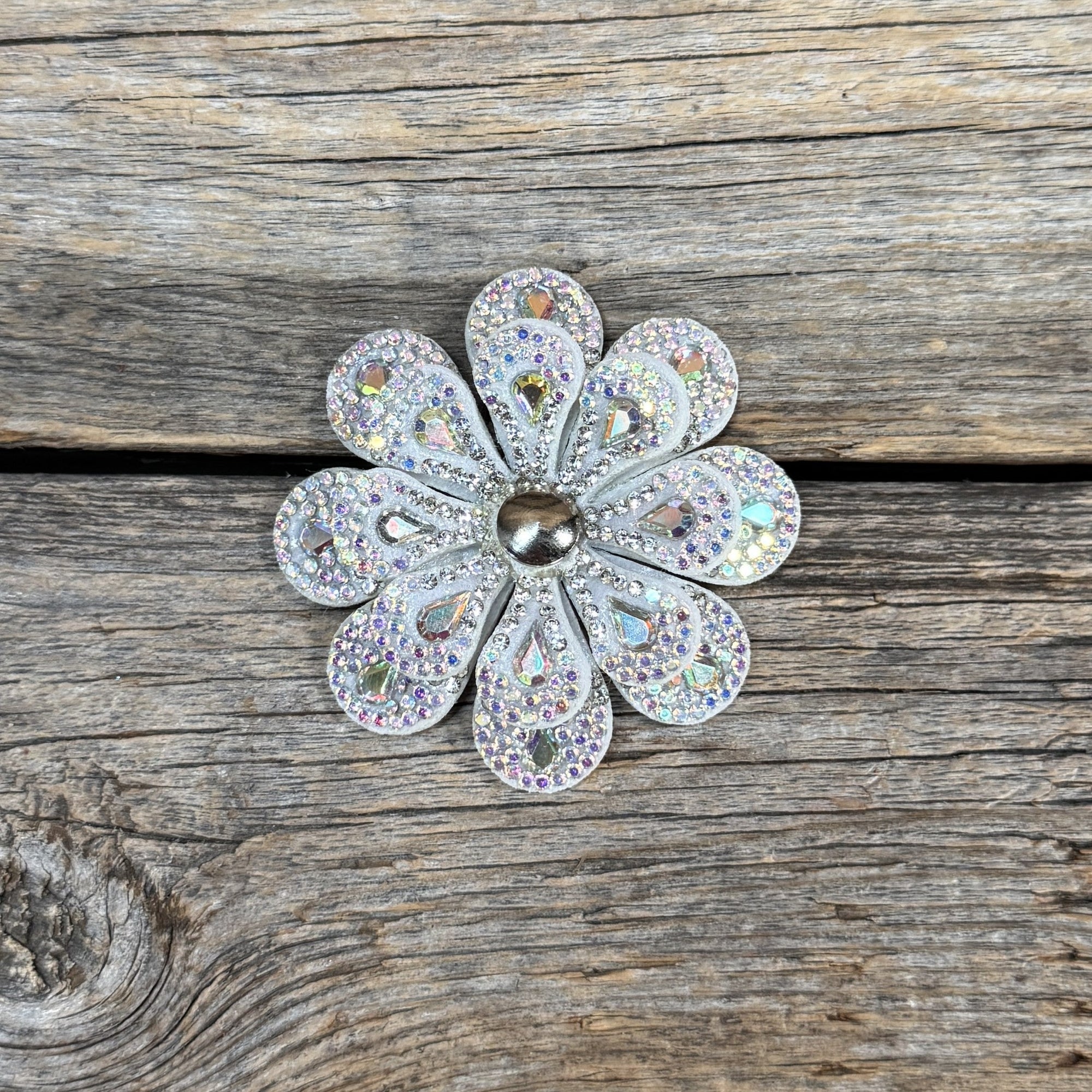 Teardrop Flower Rhinestone Rosette