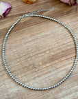 18 inch  4mm silver plated necklace