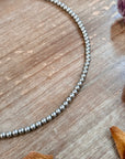 18 inch  4mm silver plated necklace