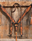 Basketweave - Leaf Scalloped Two Tone Tack Sets