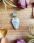 Sterling Silver Kingman Turquoise Lightning Bolt Pendant – Made by Artist Shay Pfeiffer
