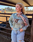 BLUE Lomita Longhorn Pullover