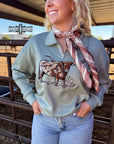 BLUE Lomita Longhorn Pullover