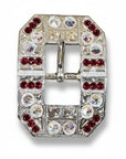 Bright Silver Ruby - AB Crystal Conchos - Sizes from 1"- 3" and Buckles