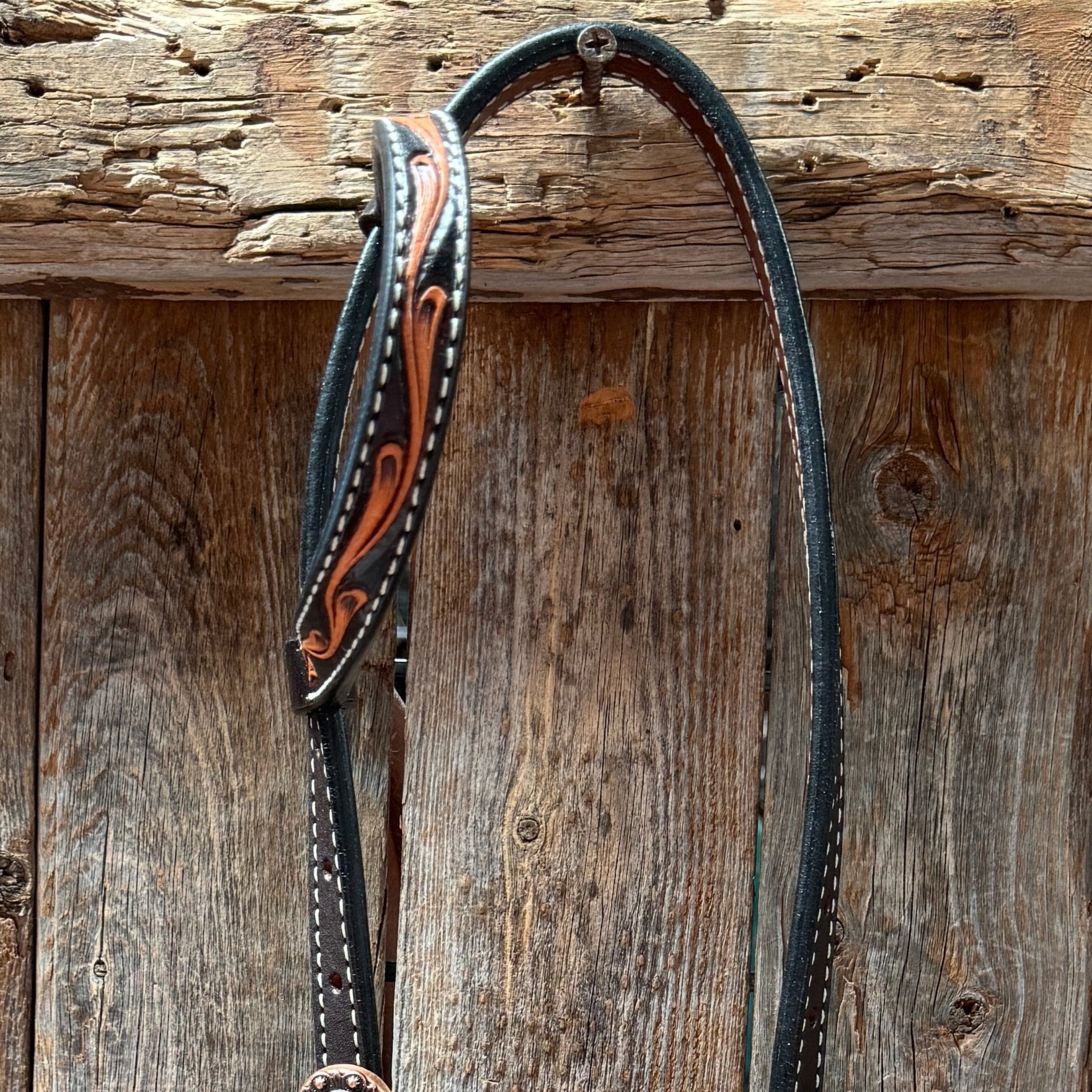 Triple Tone Floral Champagne and Clear Browband / One Ear - Triangle / Gladiator Breastcollar Tack Set 