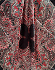 35X35" Black and Red Paisley Wild Rag / Scarf WR3450