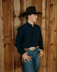 NAVY MEN'S BREEZE PERFORMANCE SHIRT