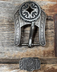 Black Diamond Antique Silver Western Concho W213