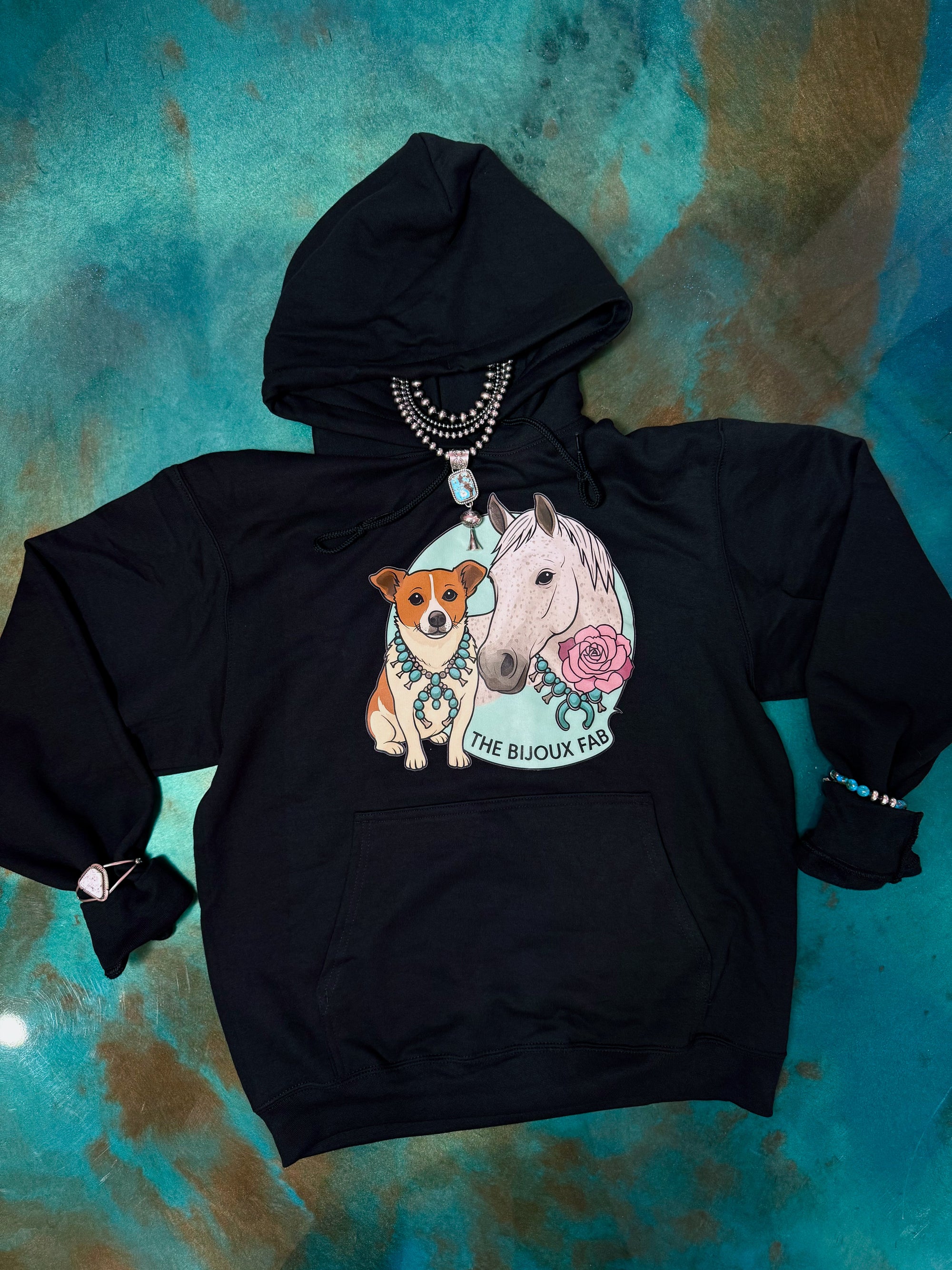 Bijoux FAB Logo Hoodie – True to Size – Ultra Comfy – Printed in the USA