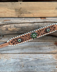 Light Oil Whipstitch Wither Strap 